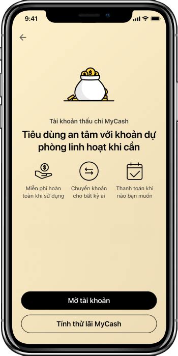 Tài khoản thấu chi MyCash .